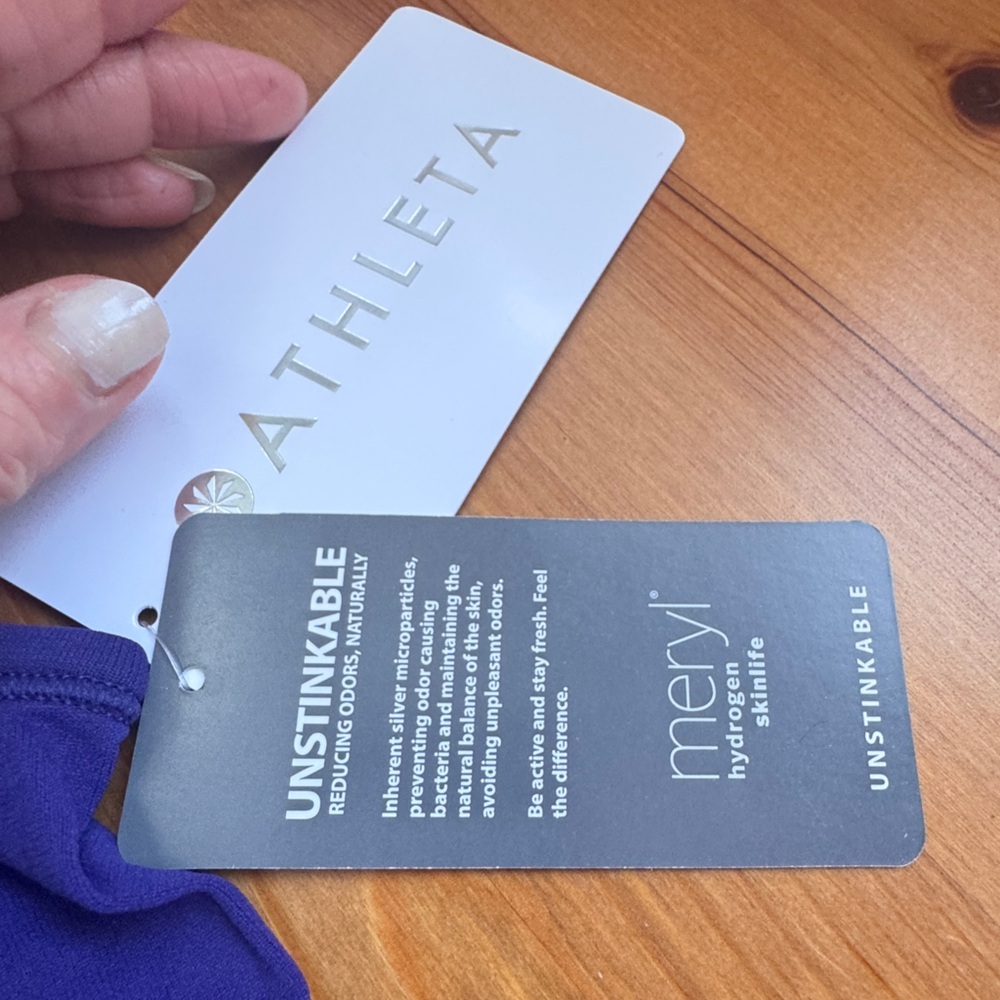 Athleta speedlight purple racer back tank top NWT size Xs - Picture 11 of 16
